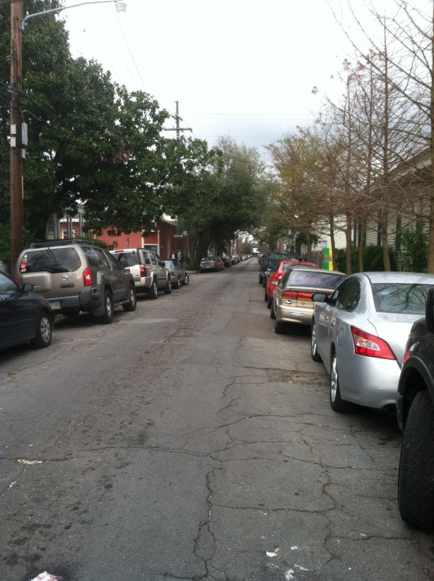 The streets here are amazingly long and straight! 